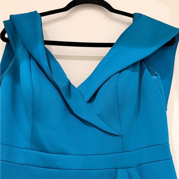 Xscape Turquoise Ruffle Gown - Picture 3 of 3